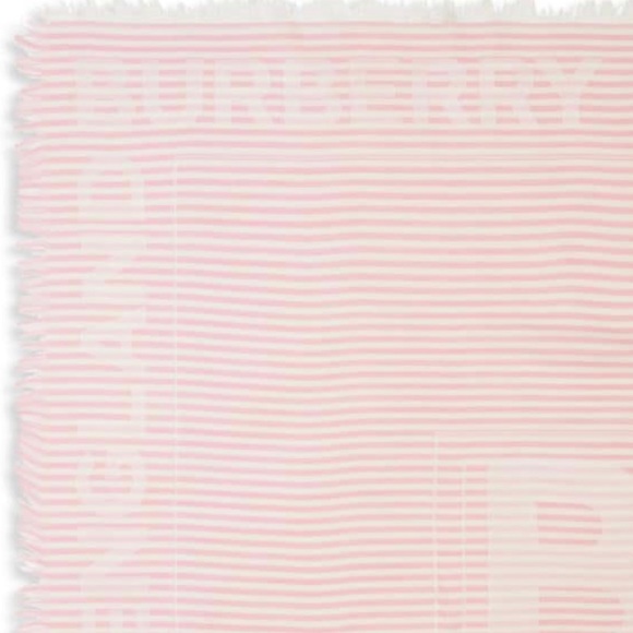 BNWT BURBERRY STRIPED LOGO JACQUARD LARGE SQUARE SCALF - Picture 6 of 14